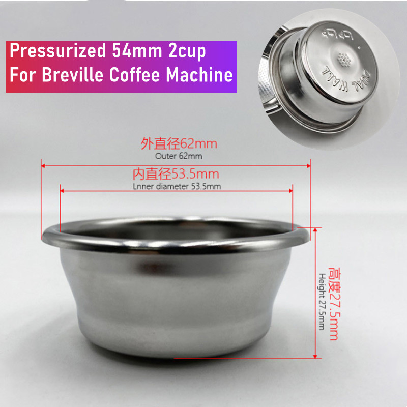 54 มม.Dual-Layer แรงดันตะกร้าก - Breville Espresso Bes870 บทวิจารณ์และราคา