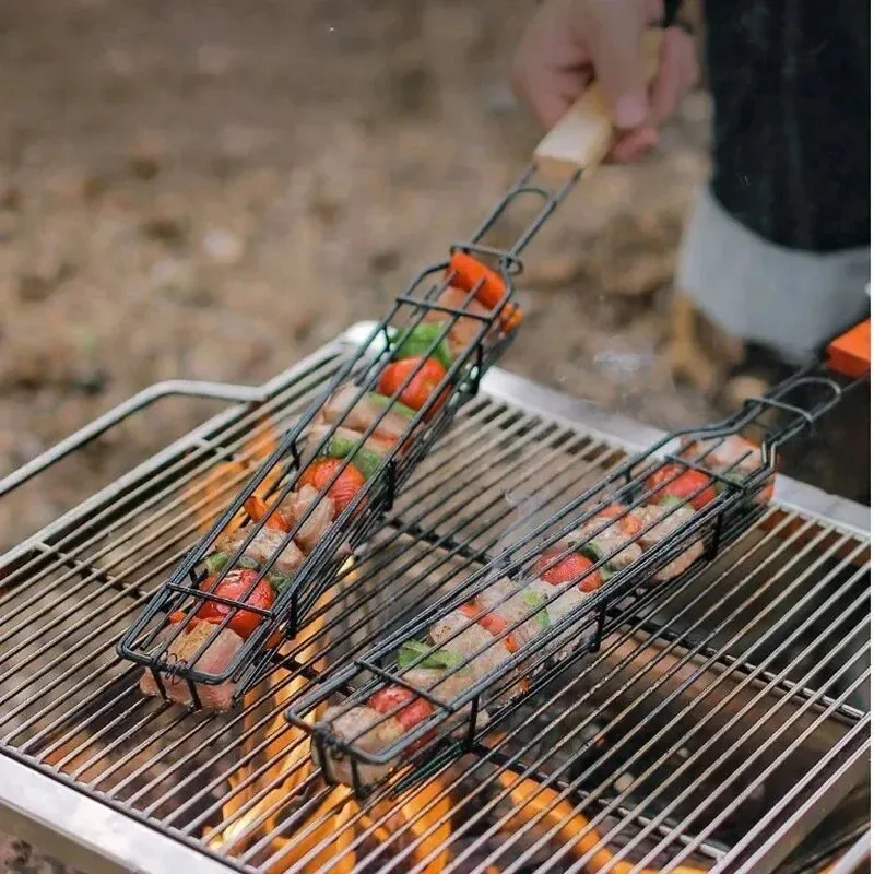 ตะกร้าย่างบาร์บีคิวด้ามไม้แบบพ - Corn Dog Stick บทวิจารณ์และราคา